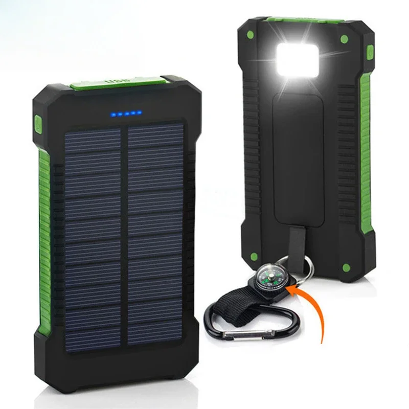 Portable Charger 20000Mah - Batterie externe solaire portable 20000 mAh,
