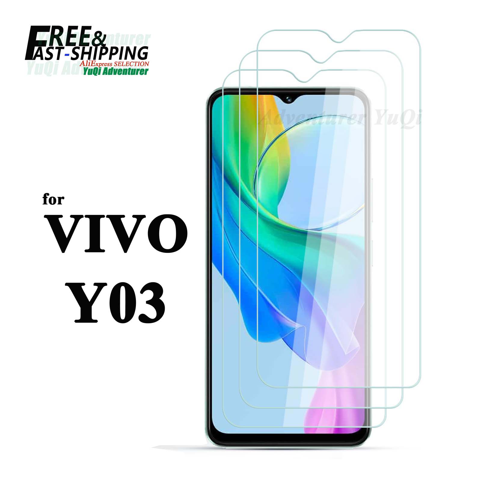 Phone Accessories Vivo - Protecteur d'écran pour VIVO Y03, verre