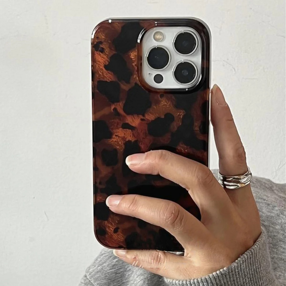 Phone Accessories To Sell - Coque de téléphone laser texturée ambre