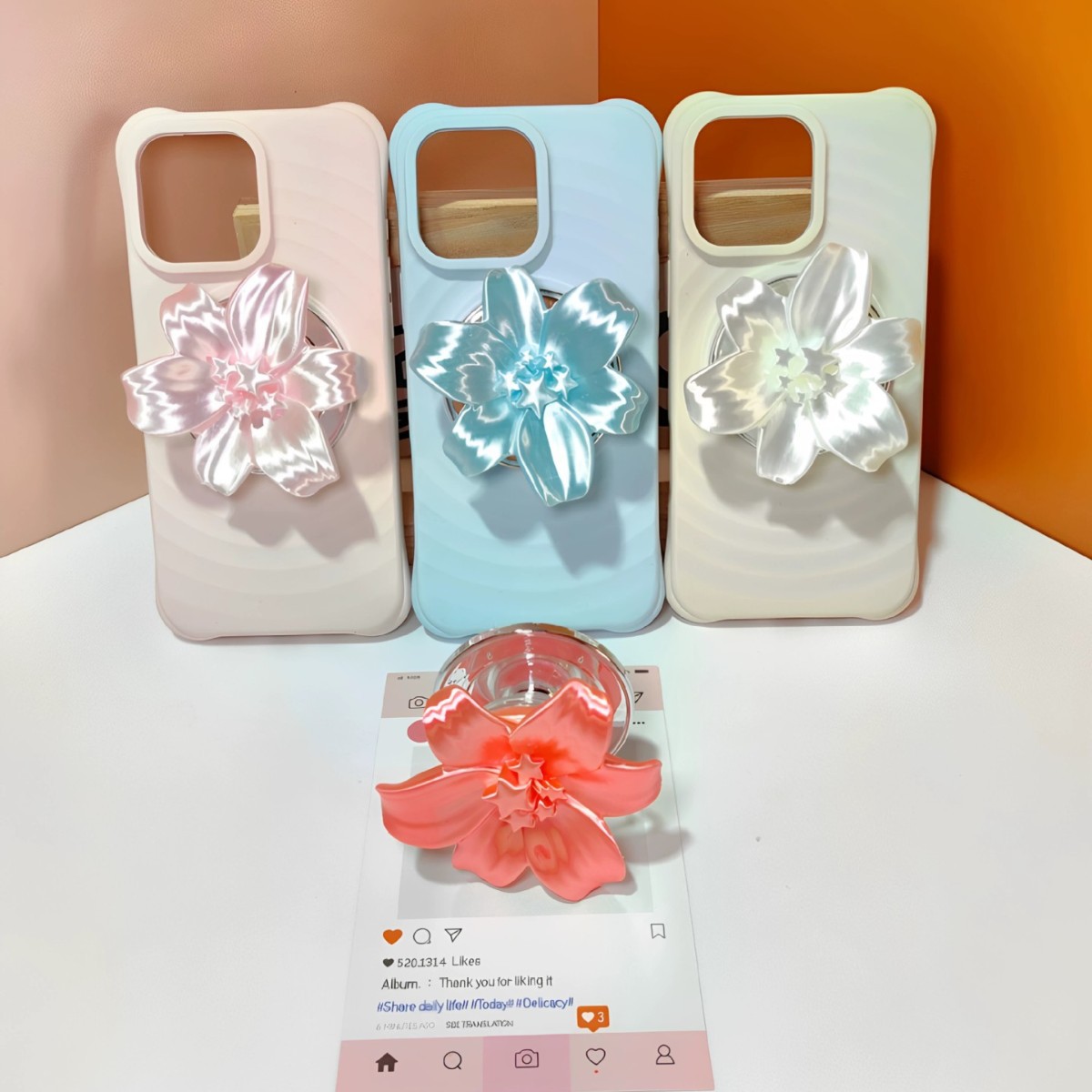 Phone Accessories Stand - Support de téléphone magnétique brillant en