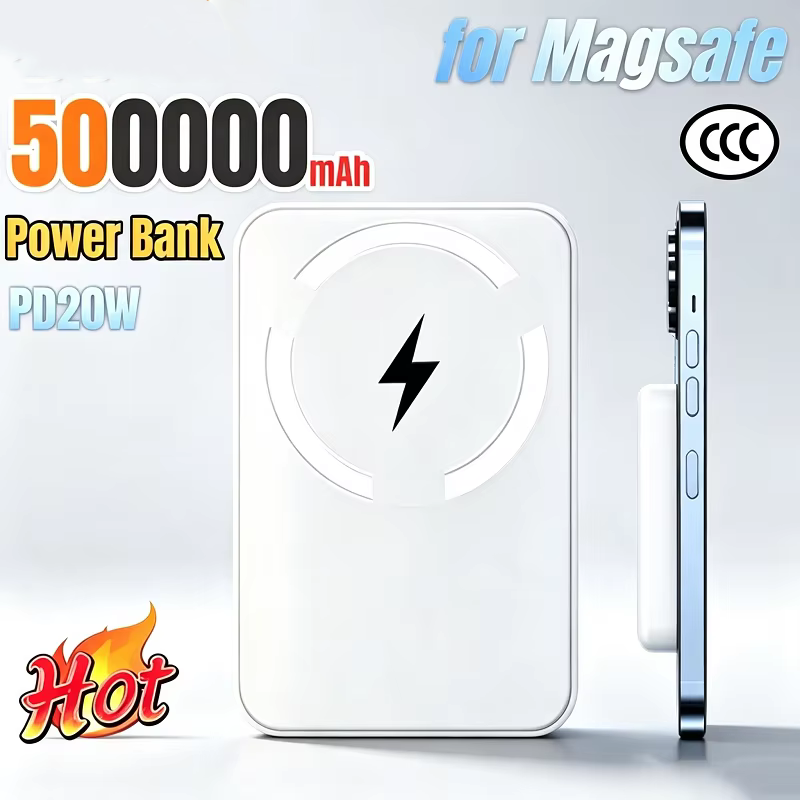 Power Bank Slim - Batterie externe portable magnétique sans fil