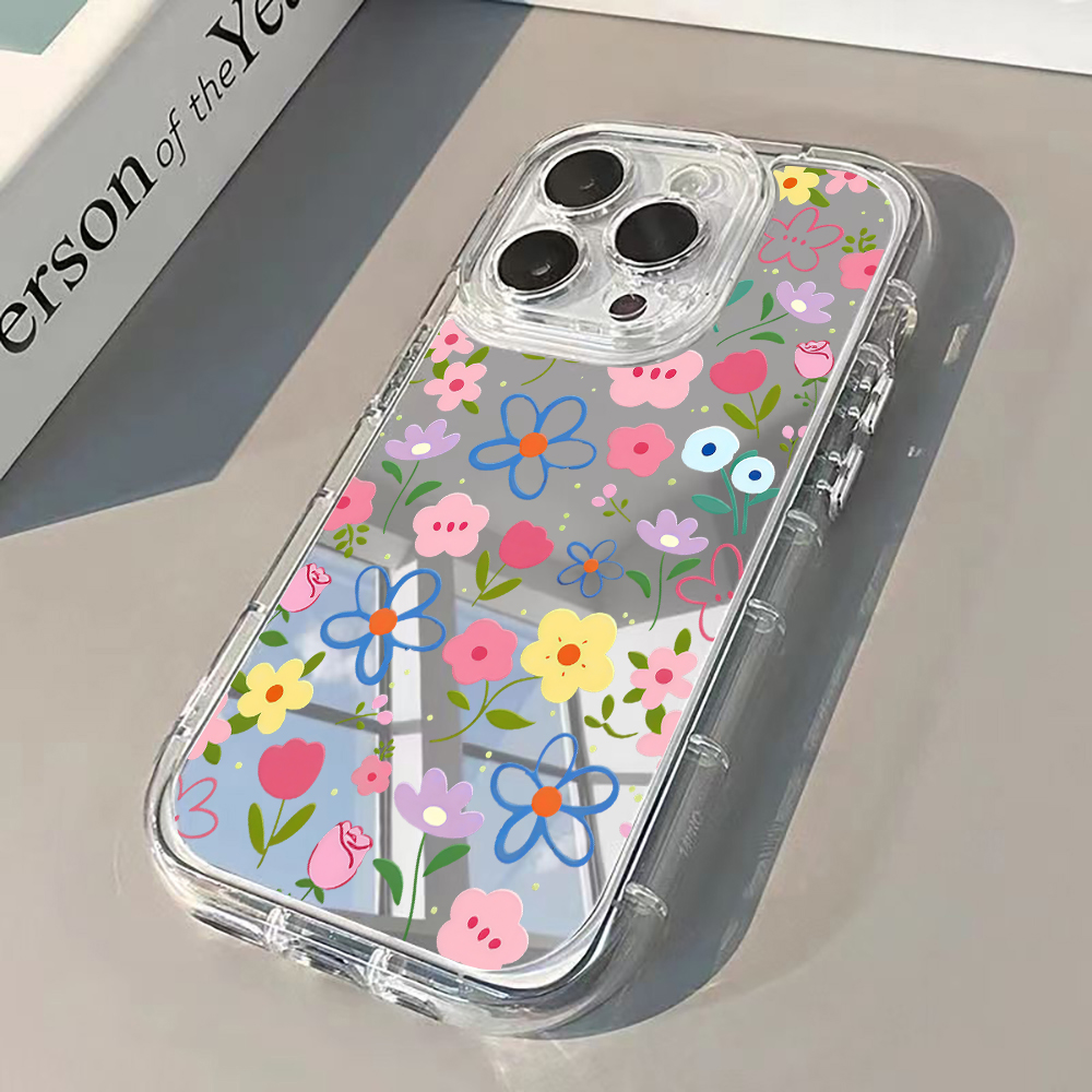 Phone Accessories To Sell - Coque Souple Miroir Argenté Style Coréen