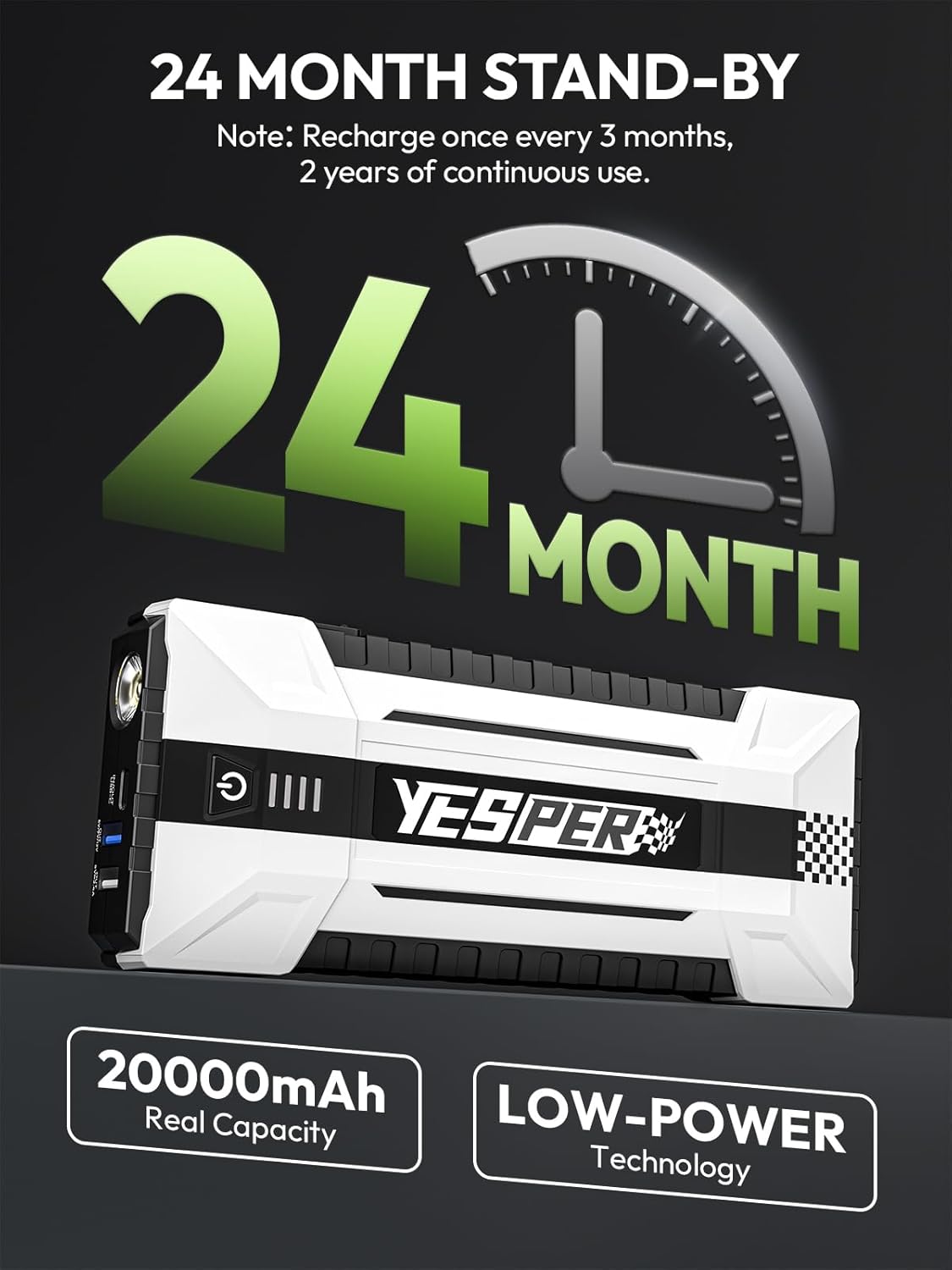 YEPSER YJS20 Démarreur de Voit - Portable Charger 20000Mah avis et prix
